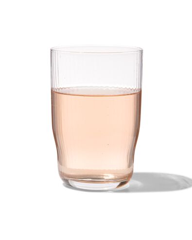 longdrinkglas Bergen streep reli&euml;f 450ml