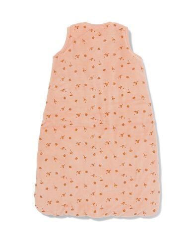 baby slaapzak mouwloos velours oudroze