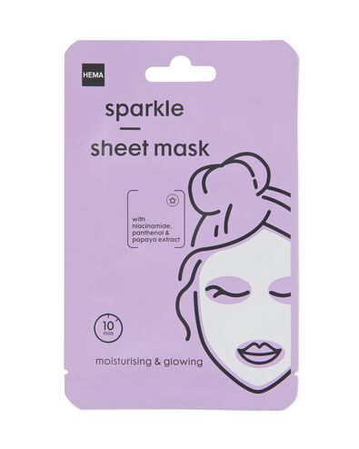 sheet gezichtsmasker sparkle