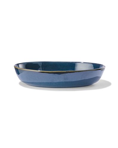 schaal &Oslash;30cm Porto reactief glazuur donkerblauw