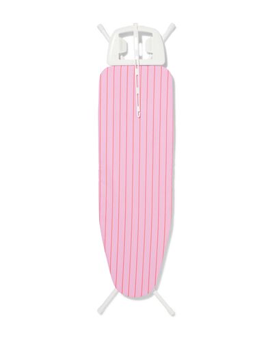 strijkplank met roze overtrek 120x38