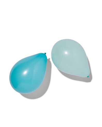 ballonnen 23cm mint/blauw - 20 stuks