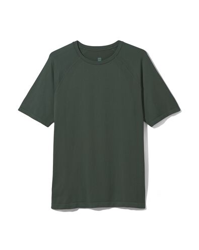 naadloos heren sportshirt groen