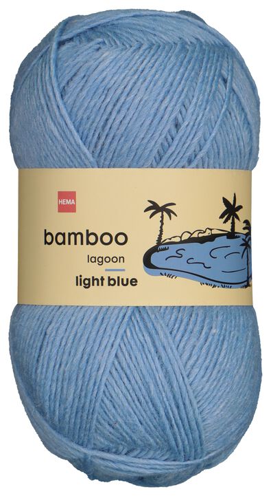 garen wol bamboe 100gram blauw