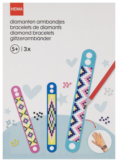 diamanten armbandjes maken - 3 stuks