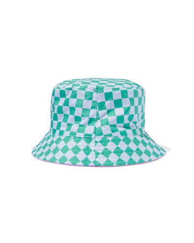 omkeerbaar vissershoedje badstof/ruiten
