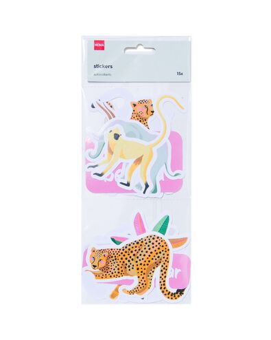 stickers XL tropisch - 15 stuks