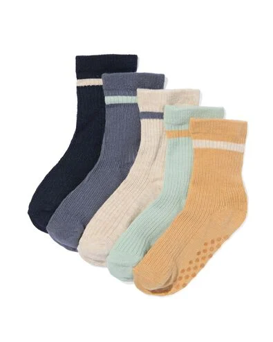 baby sokken met bamboe - 5 paar blauw