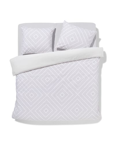 dekbedovertrek zacht katoen 240x200/220 boho taupe en zwart