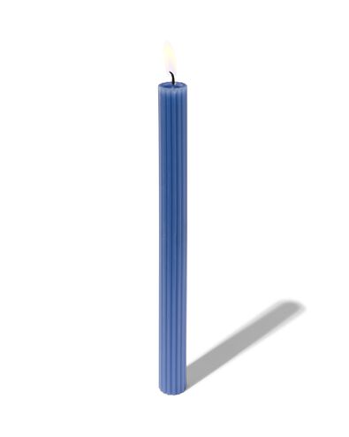 lange huishoudkaars met ribbels &Oslash;2x24 blauw