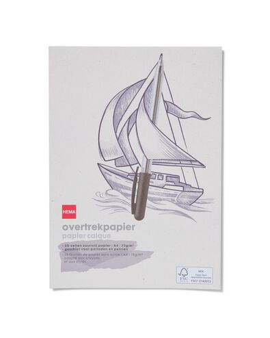overtrekpapier A4 75gr
