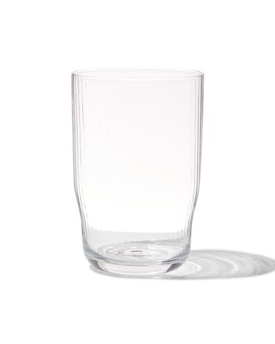 longdrinkglas Bergen streep reli&euml;f 450ml