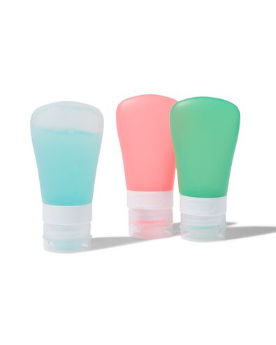 knijpflesjes reisset siliconen 60 ml - 3 stuks