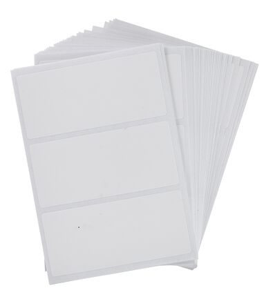 etiketten 3.4x7.5 - 105 stuks
