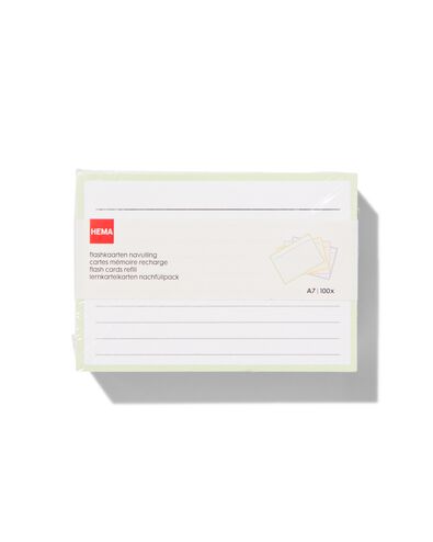 flashcards A7 navulling - 100 stuks