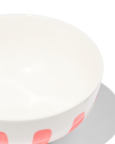schaaltje &Oslash;11cm Tafelgenoten new bone wit met koraal