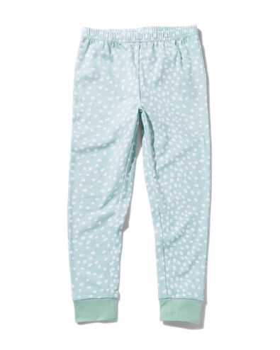 kinder pyjama fleece/katoen luiaard lichtgroen