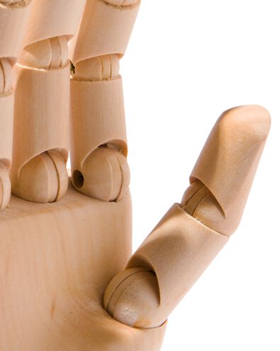 houten hand 25cm