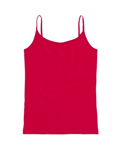 dameshemd stretch katoen rood