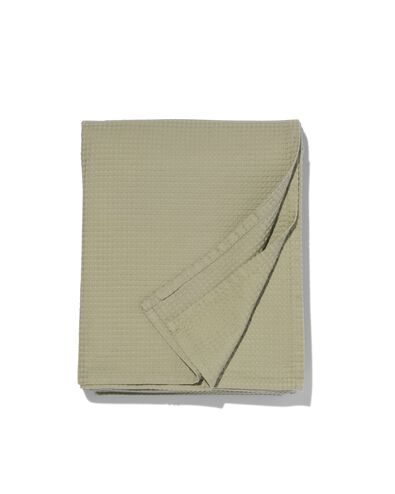bedsprei 250x250 wafel groen