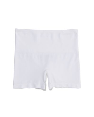 licht corrigerende dames biker bamboe hoge taille wit