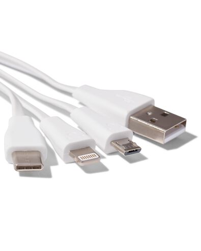 4-in-1 USB laadkabel, USB-C, micro USB & 8 pin