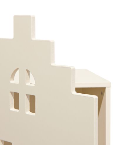 houten grachtenpand 66x25x20 ecru