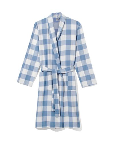 damesbadjas flanel middenblauw