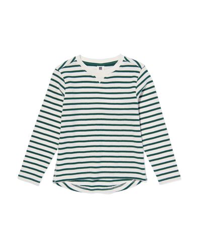 kinder shirt met strepen groen