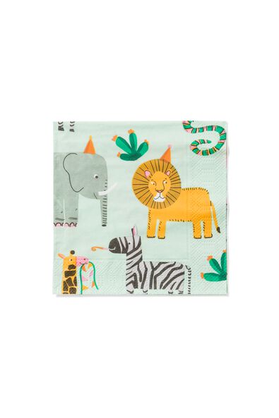 papieren servetten 24x24 safari - 20 stuks