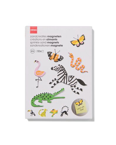 zandcreaties magneten dieren - 10 stuks