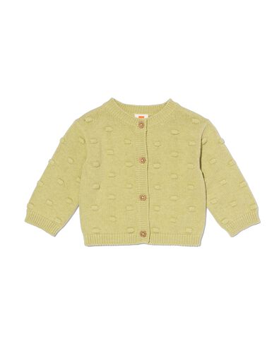 baby vest gebreid structuur lichtgroen