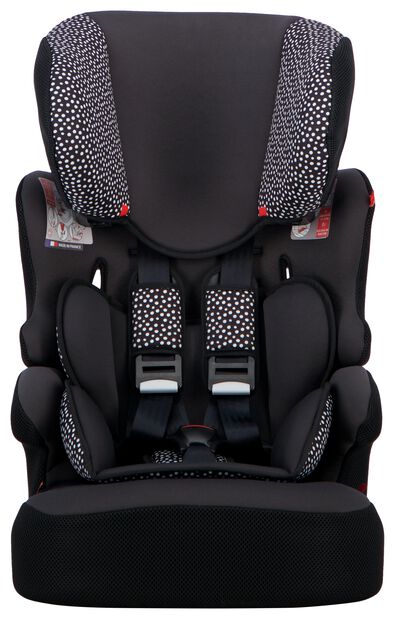 autostoel doorgroei 9-36kg zwart/witte stip