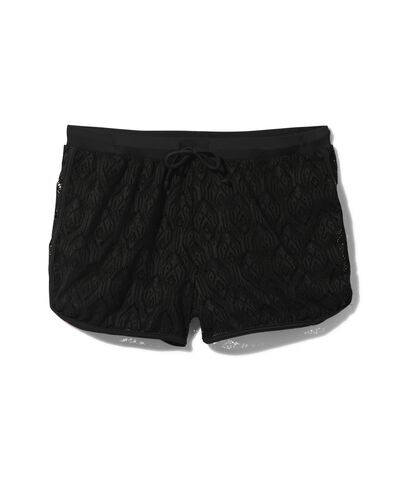 dames gehaakte zwemshort zwart