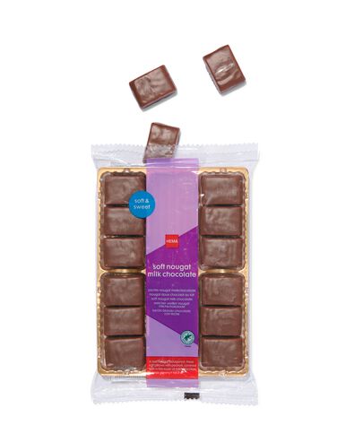zachte nougat met melkchocolade 180gram