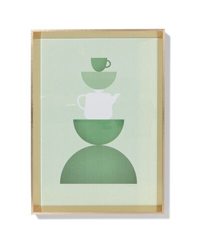 fotolijst hout 21x29.7 facetrand goud