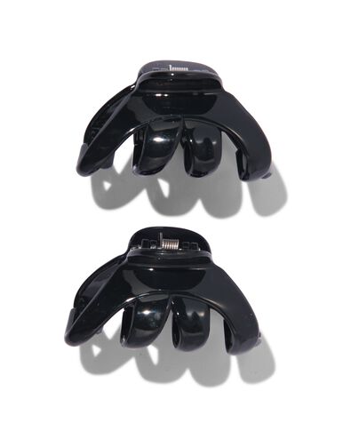 haarklemmen zwart 6cm - 2 stuks