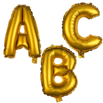 folie ballon A-Z goud