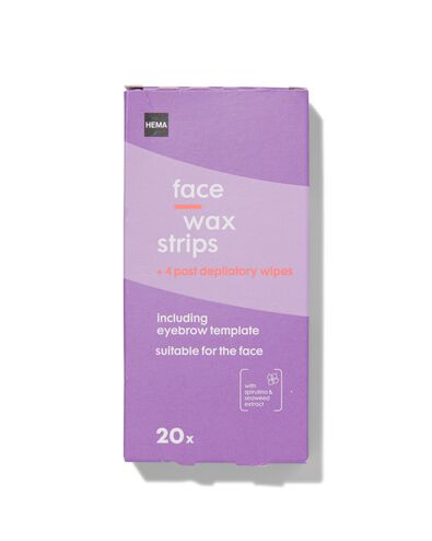 ontharingsstrips face wax - 20 stuks