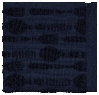 keukendoek bestek 50x50 katoen donkerblauw