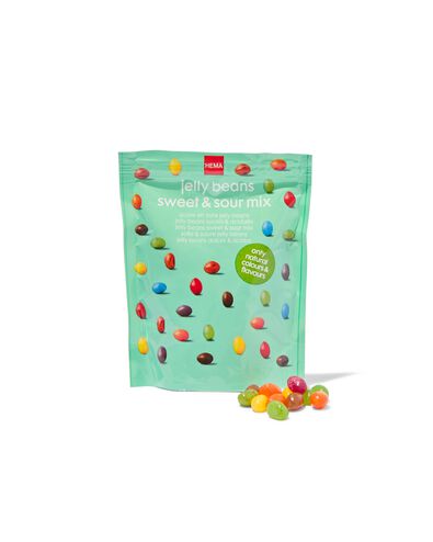 zoete en zure jellybeans - 200 gram