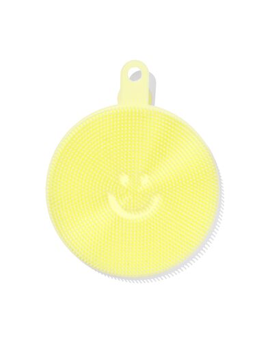 silicone schoonmaakspons &Oslash;10cm geel