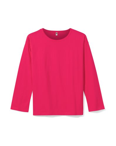 dames t-shirt Daisy donkerroze
