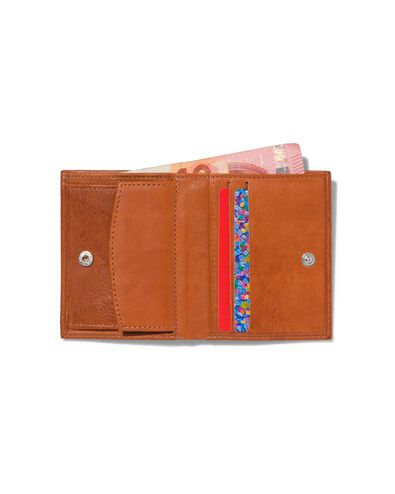 billfold portemonnee bruin leer RFID 8.2x10