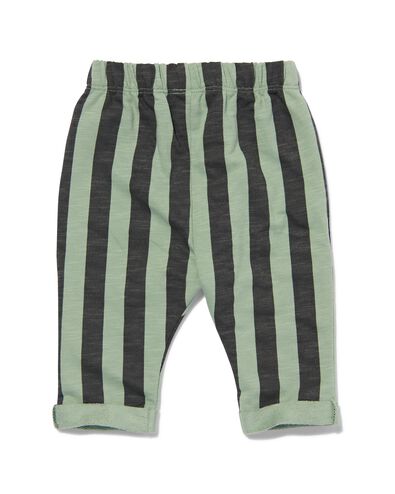baby sweatbroek met strepen groen