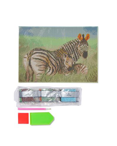 diamond painting zebra A4
