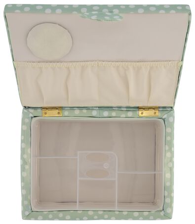 naaidoos 18x24x12 groen met stippen