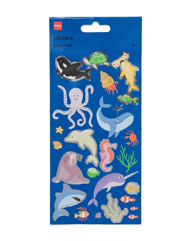 stickervellen zeedieren 19x10 - 2 vel