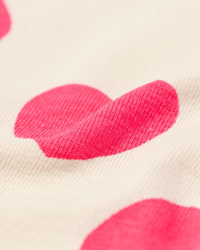 kinder pyjama stretch katoen hartjes beige