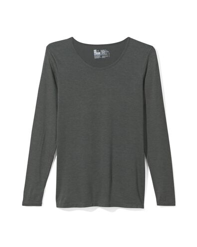 dames thermo t-shirt grijsmelange